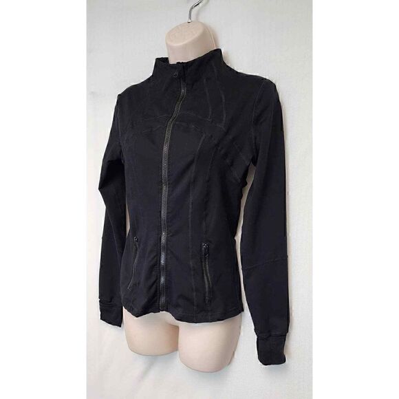 Studio Lite Ribbed Detail Long Sleeve Black Jacket Size XS - Picture 4 of 8